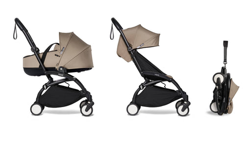 BABYZEN YOYO² - 0+, 6+ - Frame Black + Spalva - Taupe