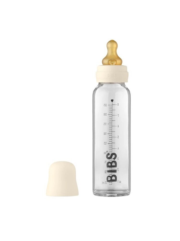 Bibs kūdikio buteliukas 225 ml - pilnas rinkinys - Spalva - Ivory