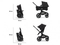 Bugaboo Fox 5  2 in 1 - Spalva - Black - Grey Melange - Midnight Black