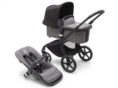 Bugaboo Fox 5  2 in 1 - Spalva - Black - Grey Melange - Midnight Black